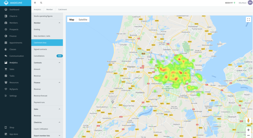 Analyse your catchment area