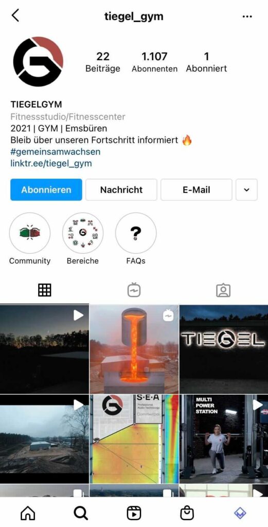 Image: TIEGEL gym's instagram account