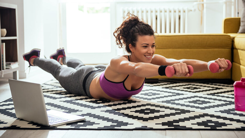 Image: Virtual home workout