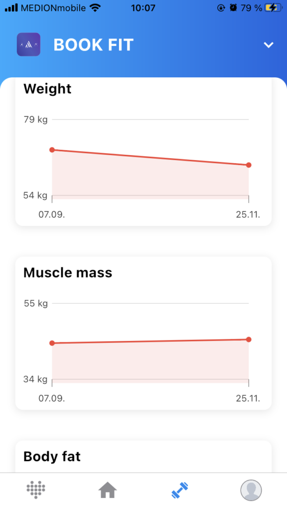 Image: Tracking improvements in the MySports App