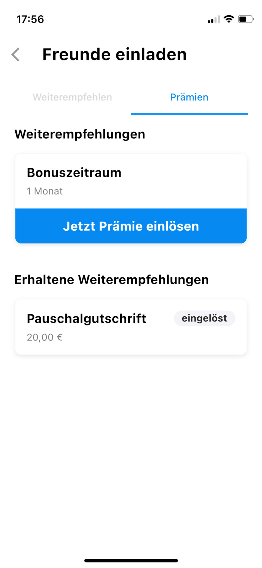 Bild: Prämien einlösen