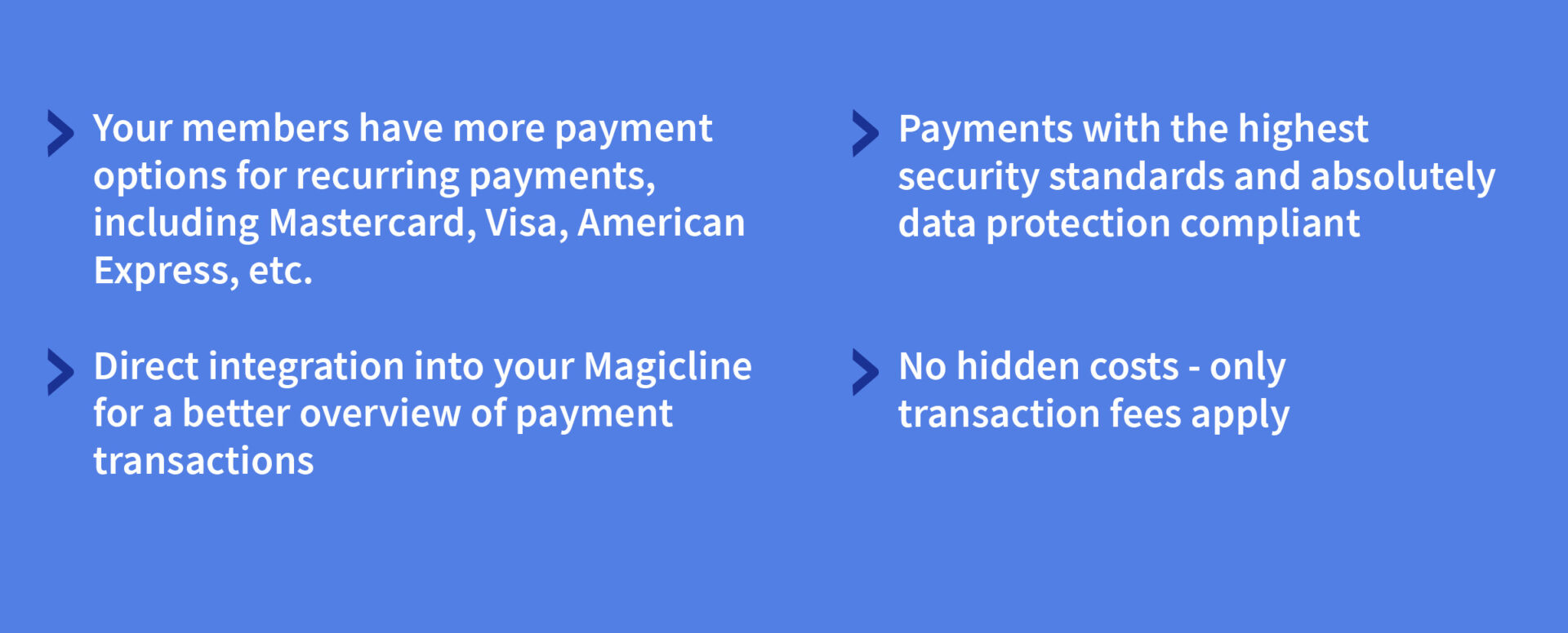 Image: Advantages of Magicline Payments